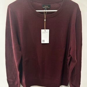 Quince Deep Red/Burgundy Cashmere Sweater